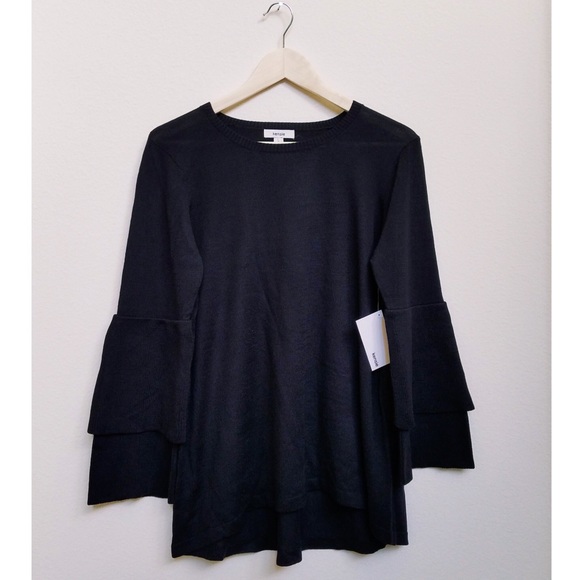 Tier Ruffle Sleeve Sweater by Kensie - Picture 3 of 6